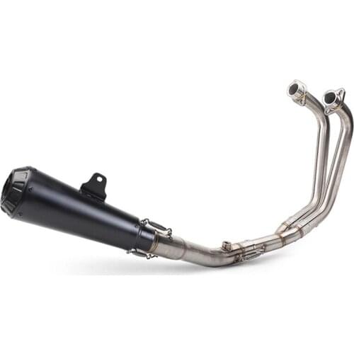 For Yamaha YZF-R3 R25 MT-03 Exhaust Full System Slip-On Motorcycle Muffler Front Pipe Headers 51mm Escape Moto (2014-2018)