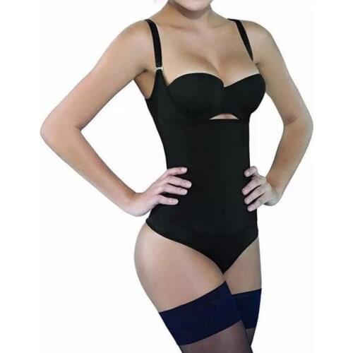 Women Tummy Control Underbust Slimming Bodysuits Underwear Sexy Body Shaper G-string Thong Shapewear Firm Control Waist Cincher