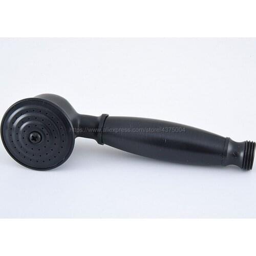 Black Oil Rubbed Brass Water Saving Hand Held Shower Head Telephone style Home Rain Spout Spray Head Nhg054