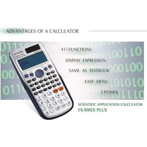 Brand New FX-991ES-PLUS Original Scientific Calculator function for school office two ways power Student learning calculator