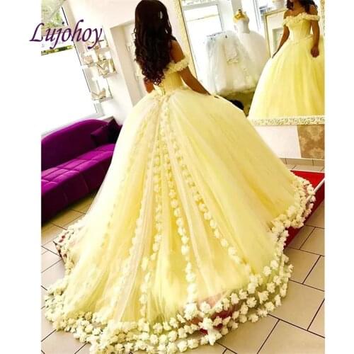 Yellow Quinceanera Dresses Ball Gown Plus Size 15 year old Sixteen Sweet 16 Dress Prom Dress debutante