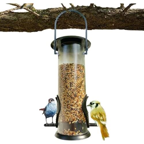 Bird Feeder Outdoor Feeding Portable Wild Bird Plastic Product Food Container for Park Garden Tree Container Bird Feeder Tool