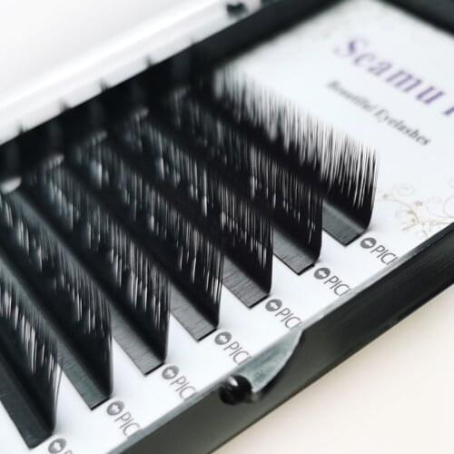 L lashes 12Rows Faux lash individual eyelash extension lashes maquiagem cilios for professionals soft natural eyelash extension