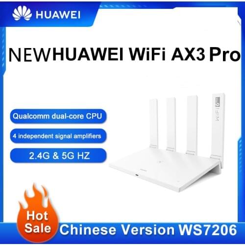 New Original Chinese Version Huawei AX3 Pro WS7206 Wireless Router Qualcomm dual-core Processor 2.4G & 5G HZ WiFi Router