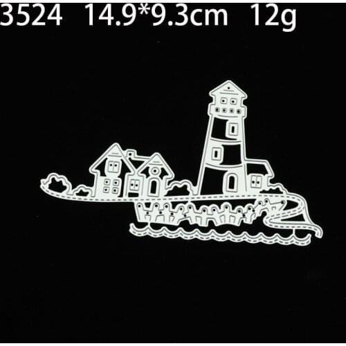 Long bar and lighthouse Metal Cutting Dies DIY Scrapbooking Paper Photo Album Crafts Knife Mould Cards Embossing Mold Stencils