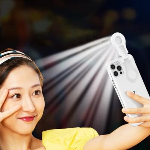 Led Selfie ring fill light Cover Ring Light Phone Case with selfie light For iPhone 12