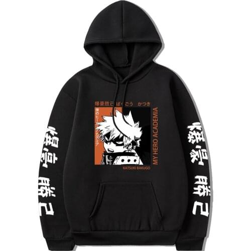 My Hero Academia Bakugou Katsuki Printing Hoodie Anime Katsuki Bakugo Oversized Hoodie Graphic Harajuku Hoodie Clothes for Women