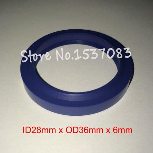 Hydraulic ram seal wiper seal rod ring gasket 28mm x 36mm x 4.5mm x 6mm