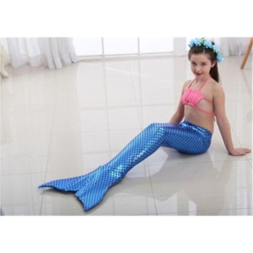 Birthday gifts swimmable mermaid tail monofins girls mermaid tail costume swimming tails children swimsuit kids child swim