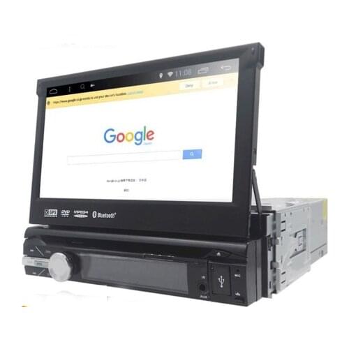 1 DIN Universal Android 8.01 Car DVD player GPS RADIO with Quad core WIFI GPS stereo touch screen Telescopic Machine Auto Screen