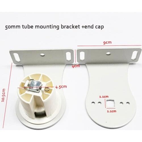 Aluminum mounting bracket for 50mm tube roller blinds shutter zebra blinds ,fit for 35mm tubular motor