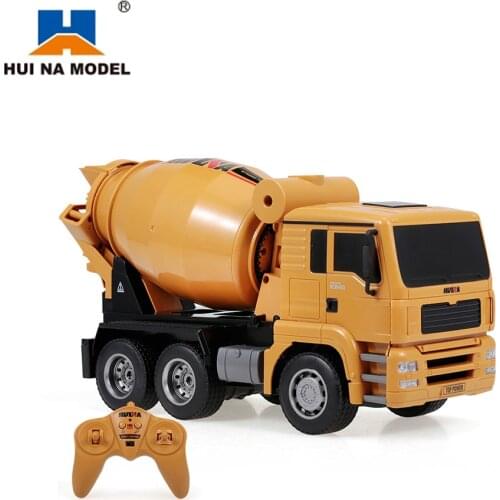 HUINA 1333 1:18 2.4G Concrete Mixer Engineering Truck Light Construction Vehicle Toys Fast Shipping