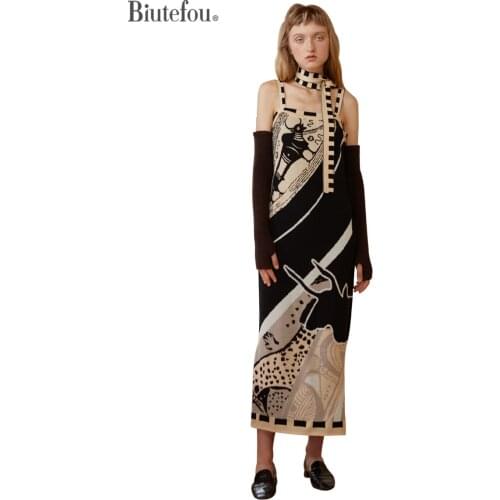 Biutefou Fashionable Knitted Dresses