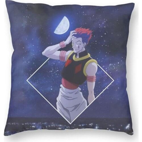 Hunter X Hunter Hisoka Cushion Cover Print Hxh Anime Manga Throw Pillow Case for Living Room Fashion Pillowcase Home Decorative
