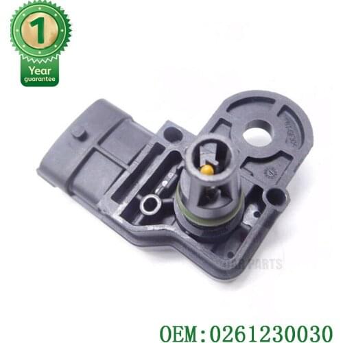 0 261 230 030 Intake Manifold Pressure Fits for Fiat Panda Punto Stilo 500 Proton Opel Lancia MAP Pressure Sensor OEM 0261230030
