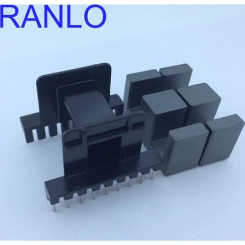 EE42 (EE4215) 18pin bare transformer bobbin PC40 magnet ferrite core thru-hole horizontal