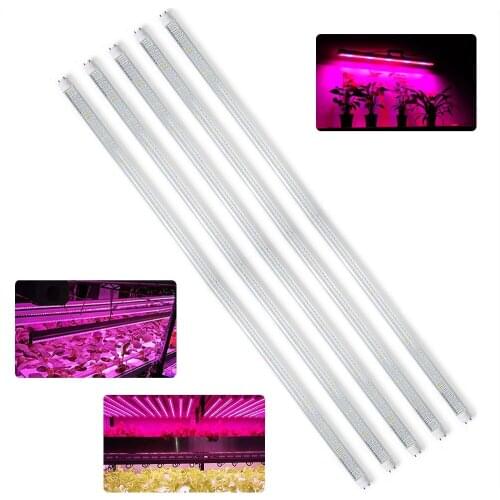 5pcs Led Grow Lights 1.2M T8 Tube Phytolamp Growth Lamp Bar for Indoor Plant Growing Flowering Hydroponics Greenhouse Grow Tent