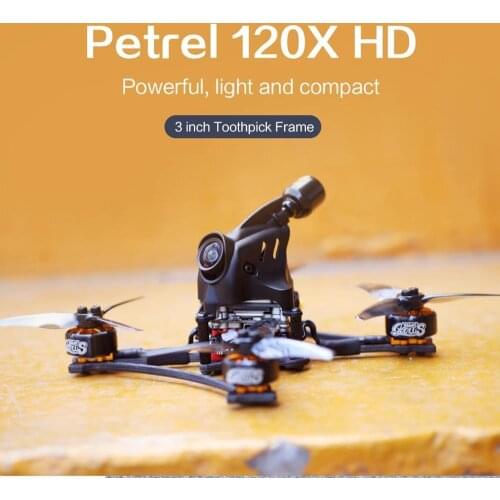 HGLRC Petrel 120X HD F722 Zeus25 AIO CADDX Vista Nebula Nano 1404 KV3600 4S 3inch Digital FPV Toothpick Racing Drone