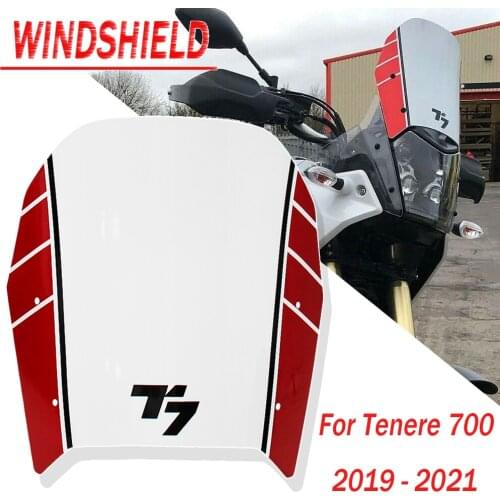 Motorcycle Windshield WindScreen Visor Viser FOR YAMAHA Tenere 700 2019 2020 2021 Double Bubble TENERE 700 Tenere700