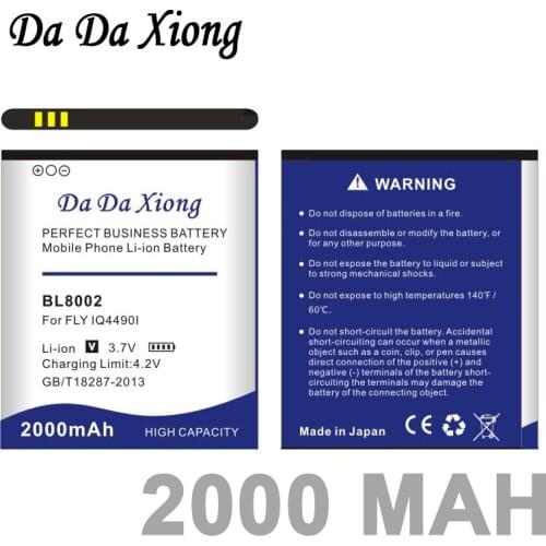 Da Da Xiong 2000mAh BL8002 Li-ion Phone Battery for FLY IQ4490I