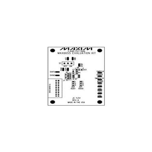 MAX6655EVKIT Temperature Sensor Development Tools Eval Kit/System Kit MAX6655-6656 (Dual Remote/Local Temperature Sensors& Four