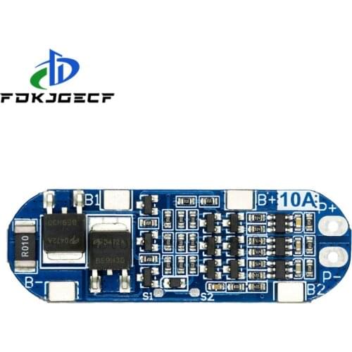 3S 10A 11.1V 12V 12.6V Lithium Battery Charger Protection Board Module for 18650 Li-ion Lipo Battery Cells BMS 3.7V
