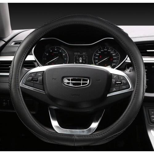 D Type Car Steering Wheel Cover Wrap For Geely Atlas 2016 - 2021 Coolray I 2020 2021 Emgrand 7 2018 - 2021 Emgrand GT 2015- 2021