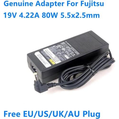 Genuine ADP-80NB A 19V 4.22A 80W ADP-80SB B AC Adapter For Fujitsu FMV Lifebook AH550 AH532 B6220 Laptop Power Supply Charger