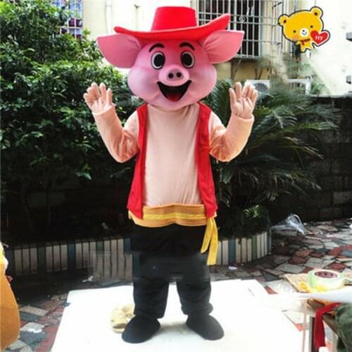 Easter Pig Mascot Costume Party Cosplay Outfit Game Adult Dress Parade Animal Factory Wholesale + Free Postage