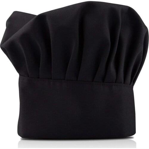 Professional Kitchen Chef Hat Black