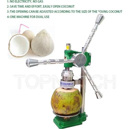 New Type Commercial Hand Press Green Coconut Opening Holing Machine Small Manual Fresh Coconut Hole Punching Machine