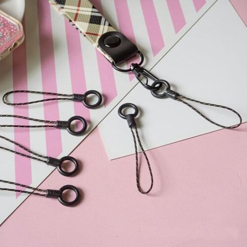 5pcs Accessories Lariat Lanyard string mobile strap small lanyard diy accessories pendant buckle hanging head diy wholesale lot