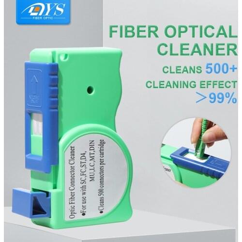 Optical Fiber Connector Cleaner Fiber Conector Cleaning Box Cassette for SC FC ST LC E2000 MU 500 Times