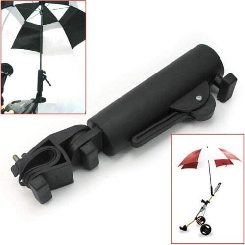 High Quality 1PC Outdoor Trolley Baby Pram Golf Cart Umbrella Holder Double Lock Connector Stand Wheelchair Universal Accessory