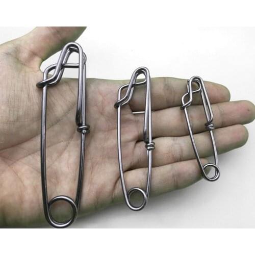 10Pcs Stainless Steel Long Line Tuna Clips Float Line Snap Clip Connector Longline Branch Hangers Fishing Accessories