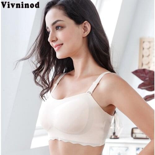 Womens Smooth Seamless Invisible Wireless Strapless Minimizer Bra Stapless Bra For Women Sexy Seamless Brassiere M-7XL Big Size
