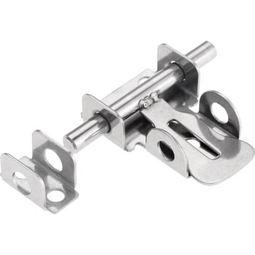 1PC Anti-theft Durable Staple Stainless Steel Slide Bolt Hasp Hardware Door Latch Gate Trumpet Home Safety Practical Lock