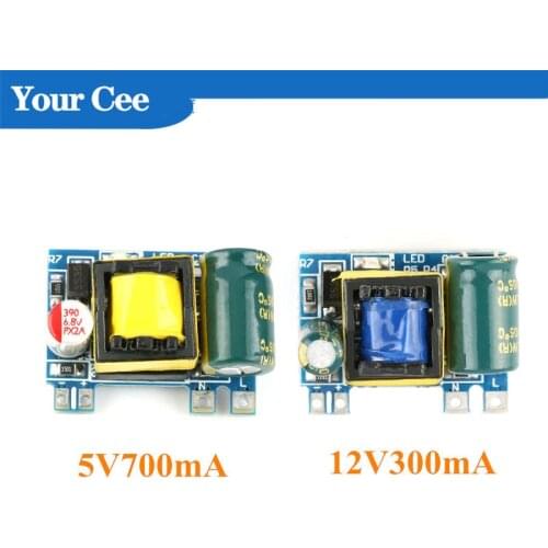 10pcs AC-DC 5V 700mA 12V 300mA 3.5W Isolated Switch Power Supply Module Buck Converter Step Down Module 220V turn 5V/12V