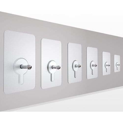 10PCS/SET Door Wall Clothes Towel Hook Pasted Transparent Pasted Hooks Bathroom Kitchen Wall Door Holder Hanger Organizer