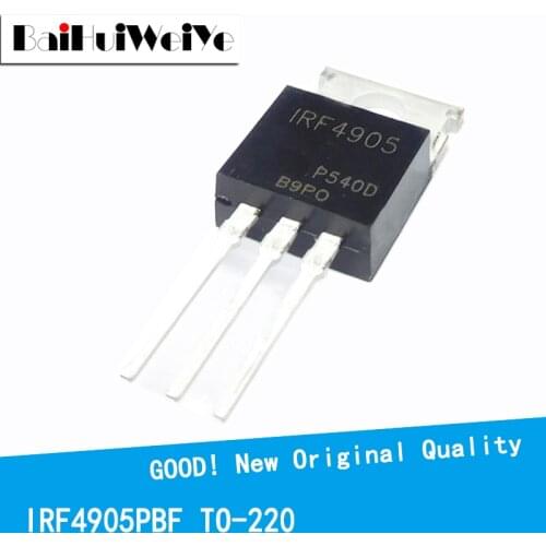 10PCS/LOT IRF4905PBF IRF4905 74A/55V/200W TO-220 New and Original IC Chipset MOSFET MOSFT TO220