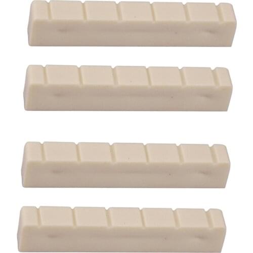 4pc 48mm Plastic Classical Classic Guitar Nuts 6 String Slotted Guitar Parts