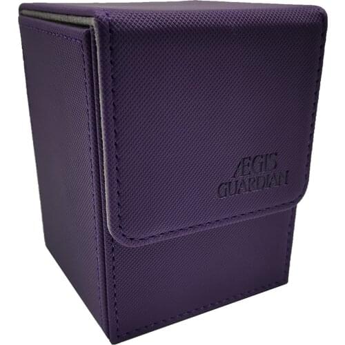 AEGIS GUARDIAN Top-Loading Card Case Deck Box Mtg Pokemon Yugioh TCG Binders: Purple 90