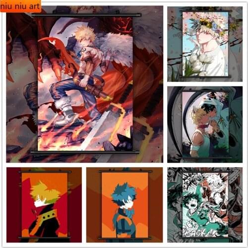 Diamond Painting Boku No Hero Academia Bakugou Katsuki Midoriya Izuku Diamond Mosaic Cross Stitch Kits Home Decor