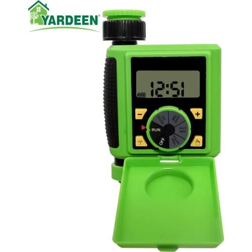 Yardeen New Arrival Screen LCD Automatic Electronic Water Timer Solenoid Valve Garden Irrigation Controller System Green