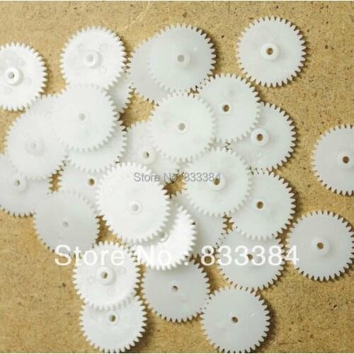 Free Shipping!!! 50pcs Teeth 48 Aperture 2mm Module 0.5 Spur Plastic Gear for DIY