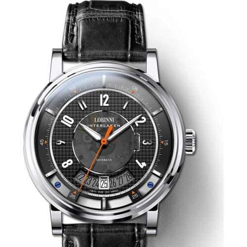 Luxury Brand LOBINNI Men Watches Japan Import NH35A Automatic Mechanical Movement Watch Men Sapphire Luminous Waterproof L16028