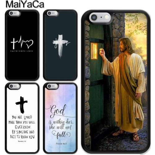 Christ Jesus Bible Verse Cross Case For iPhone 12 Mini 11 Pro MAX X XR XS MAX SE 2020 6S 7 8 Plus 5s Cover