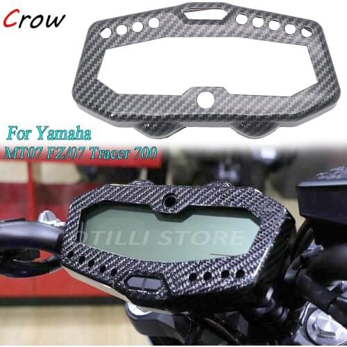 Carbon Fiber Motorcycle Instrument Speedometer Cover For Yamaha MT07 FZ07 2014-2020 2019 2018 2017 2015 FOR Tracer 700 2016-2019