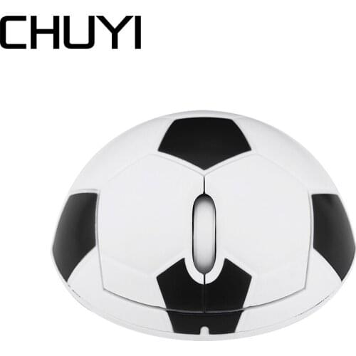 CHUYI 2.4G Wireless Mini Cute Mouse Football Design Mause 1200 DPI USB Optical 3D Creative Mice Small Hand Kids For PC Laptop