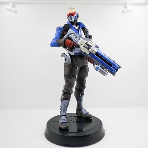 38cm Overwatch Soldier Collectible Action Figure PVC Anime Model Hot Sale Popular In Market Childrens Christmas Gifts